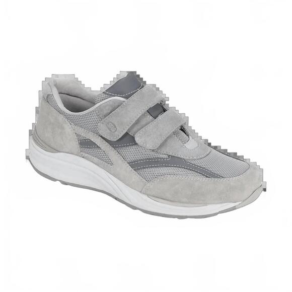 NEW SAS men's jv-mesh velcro sneaker in gray